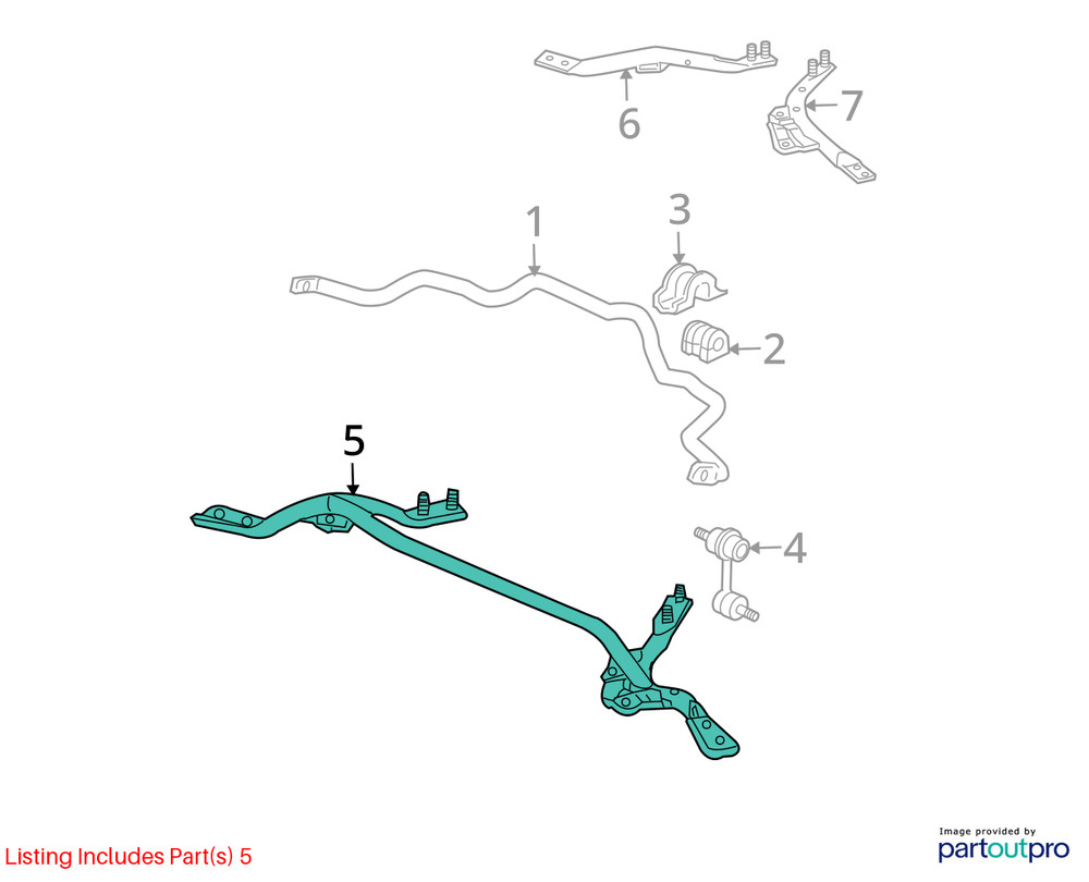 HONDA BAR, FR. TOWER NEW OEM