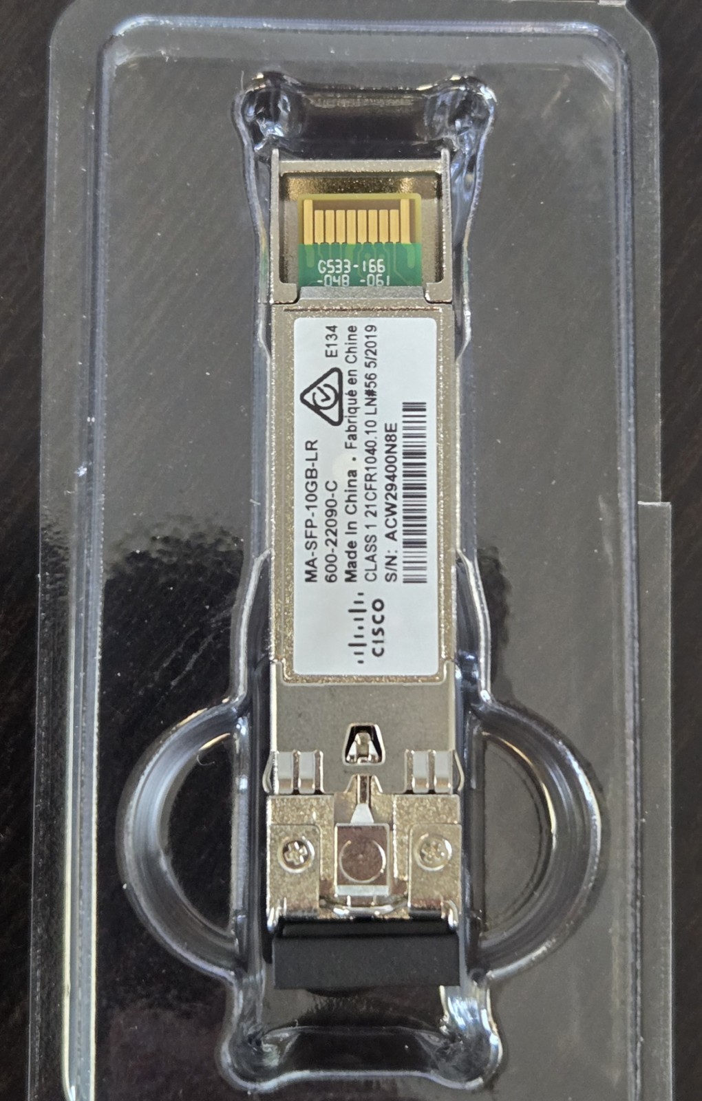 Cisco Meraki MA-SFP-10GB-LR 600-22090-C 10GBASE SFP+LR Fiber Transceiver LC SMF