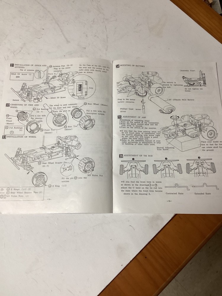 VINTAGE KYOSHO BAJA BUG MANUAL