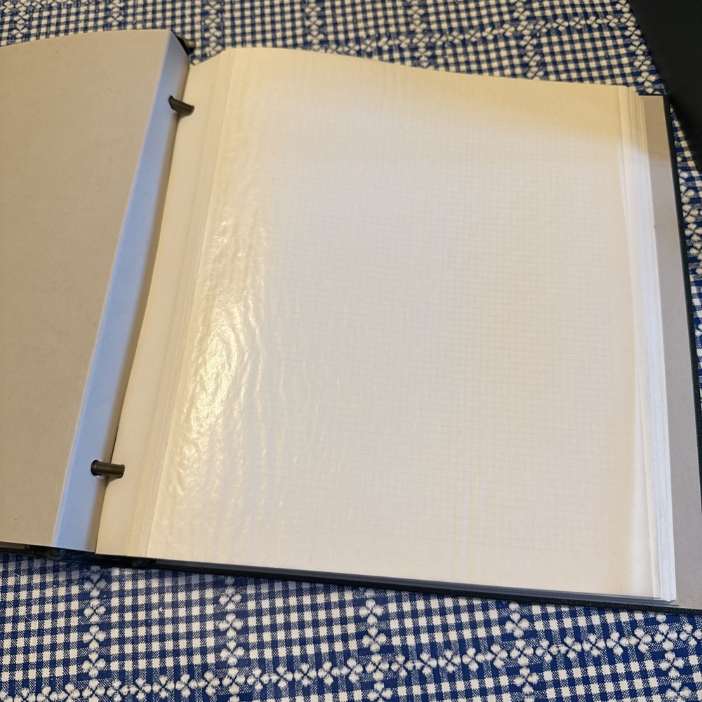 Vintage Plymouth Pegged Album With 20 faced leaves