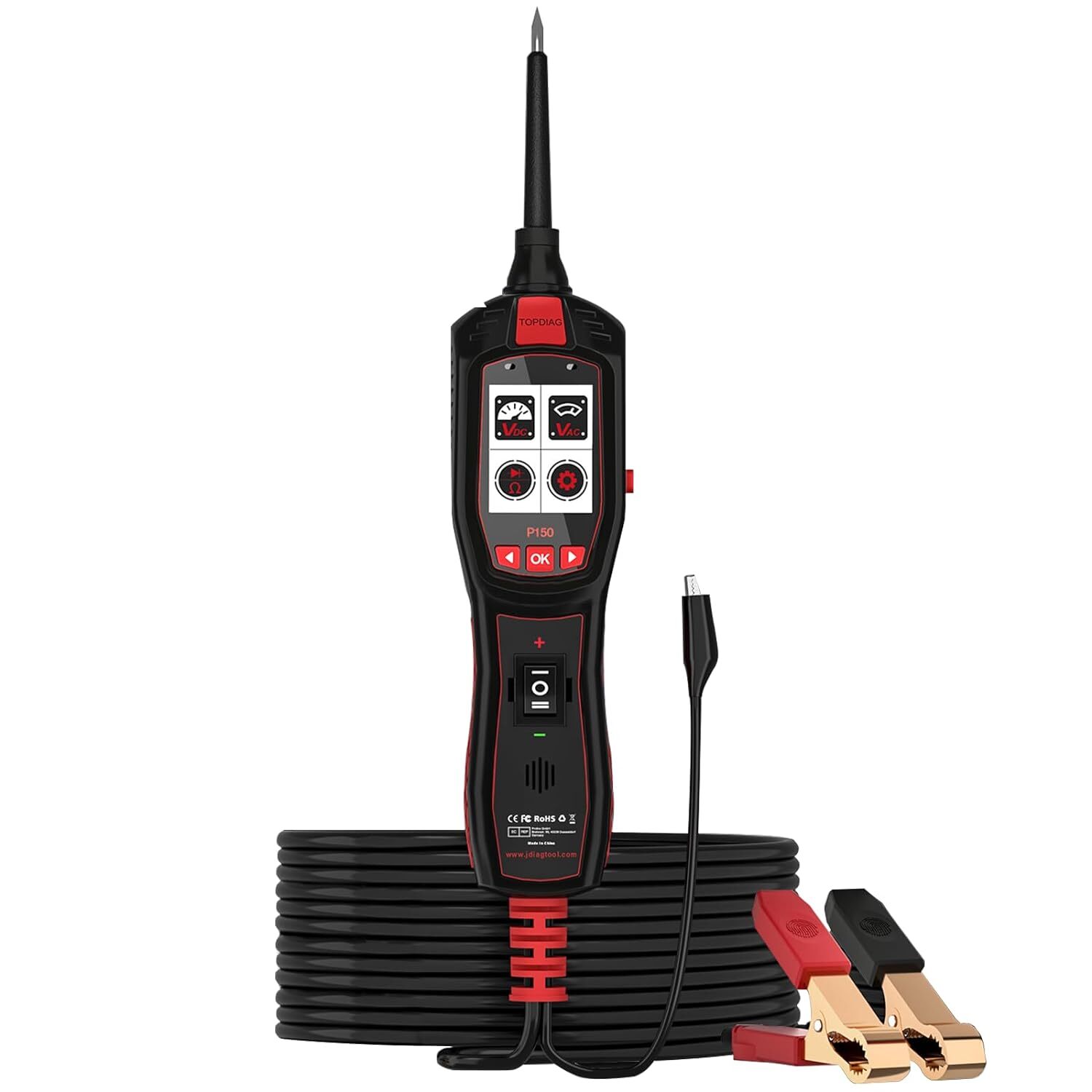 Original Topdiag P150 Car Circuit Tester Power Probe Voltage Fuel Inject Test US