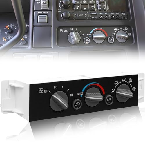 A/C Heater Control Switch Panel Without Rear Window Defogger Replacement for