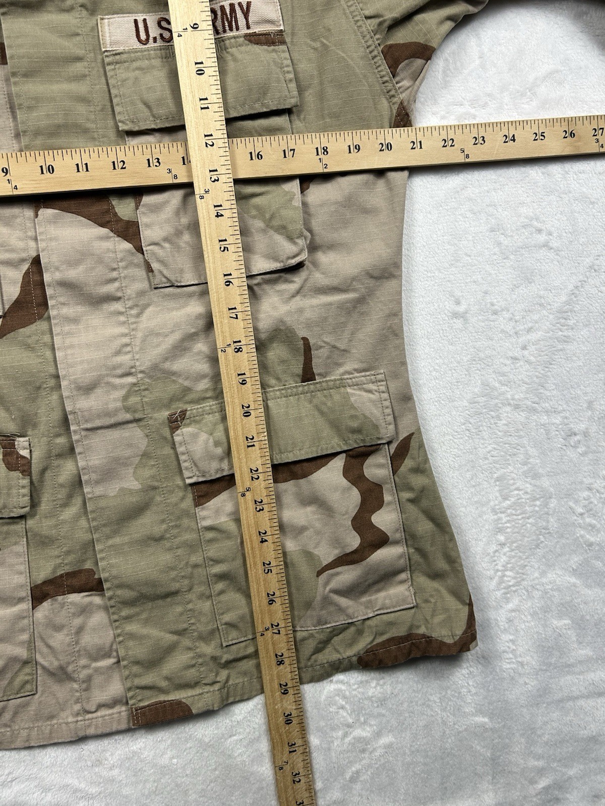 US Army Coat Desert Camouflage Pattern Combat Patches Small Regular Vintage 1999