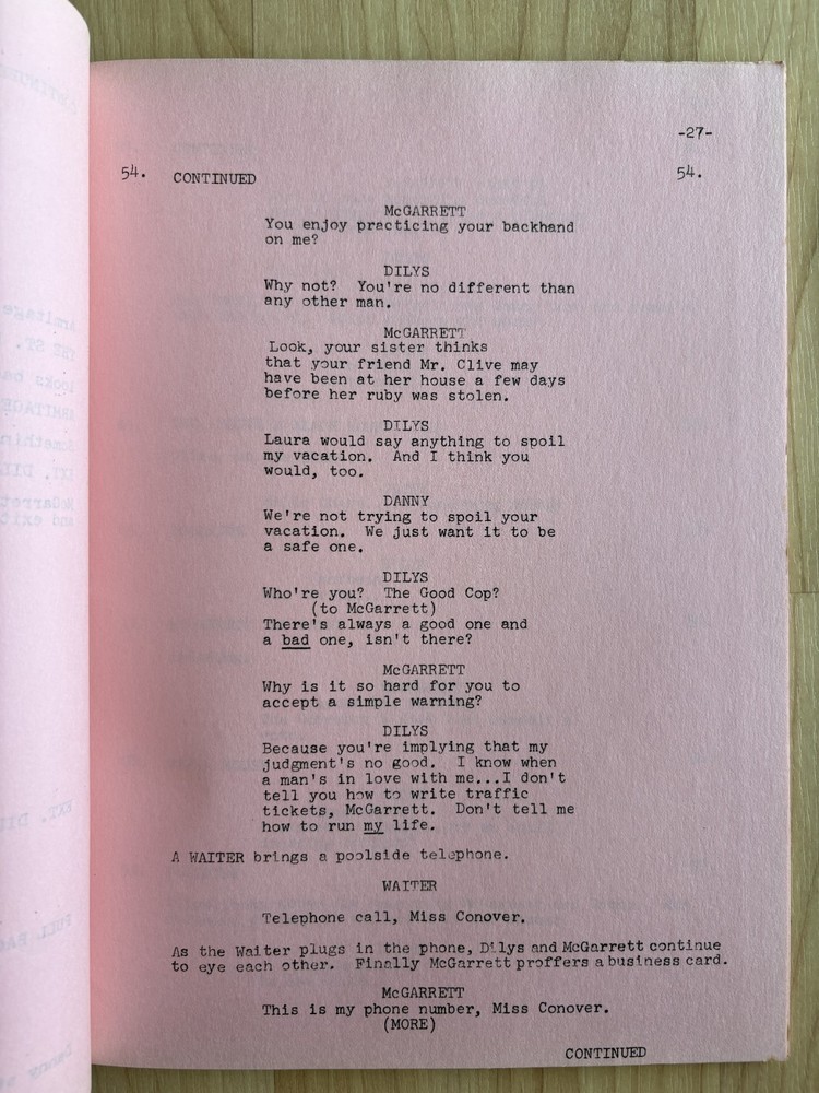 Hawaii Five-O 'The Bark & The Bite' Original Script Final Draft 1978