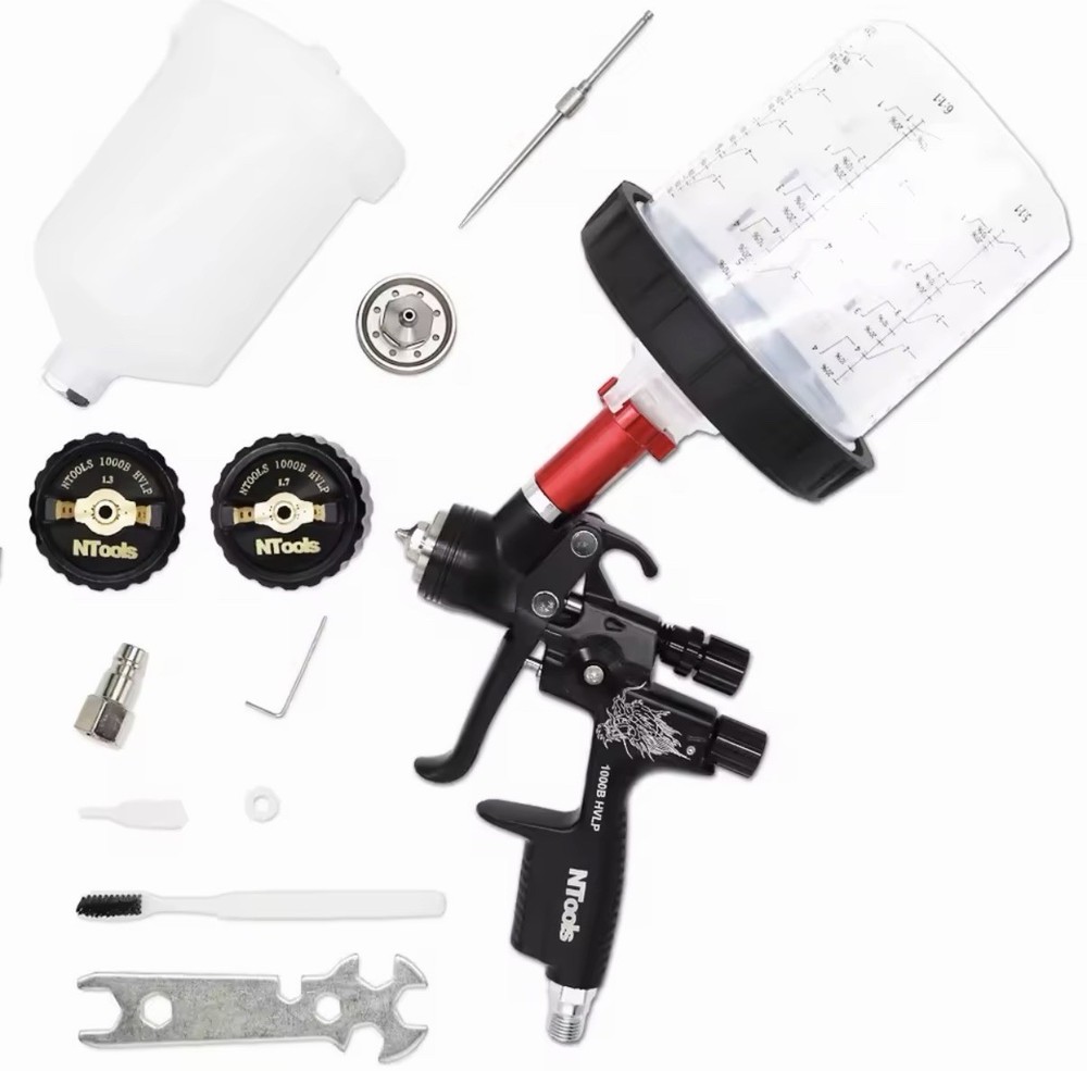 NT Tools 1000B HVLP Spray Gun – Complete Kit