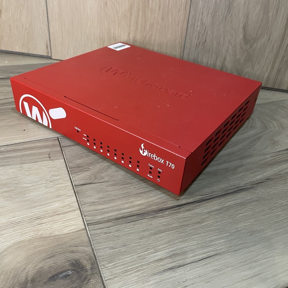 WatchGuard Firebox T70. Model: WS7AE8 - UNTESTED + NO POWER ADAPTER