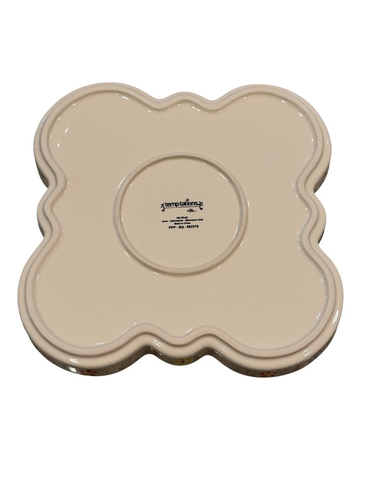 Temptations Easter Egg Divided Serving Platter 4 Removable Bowls Multicolor