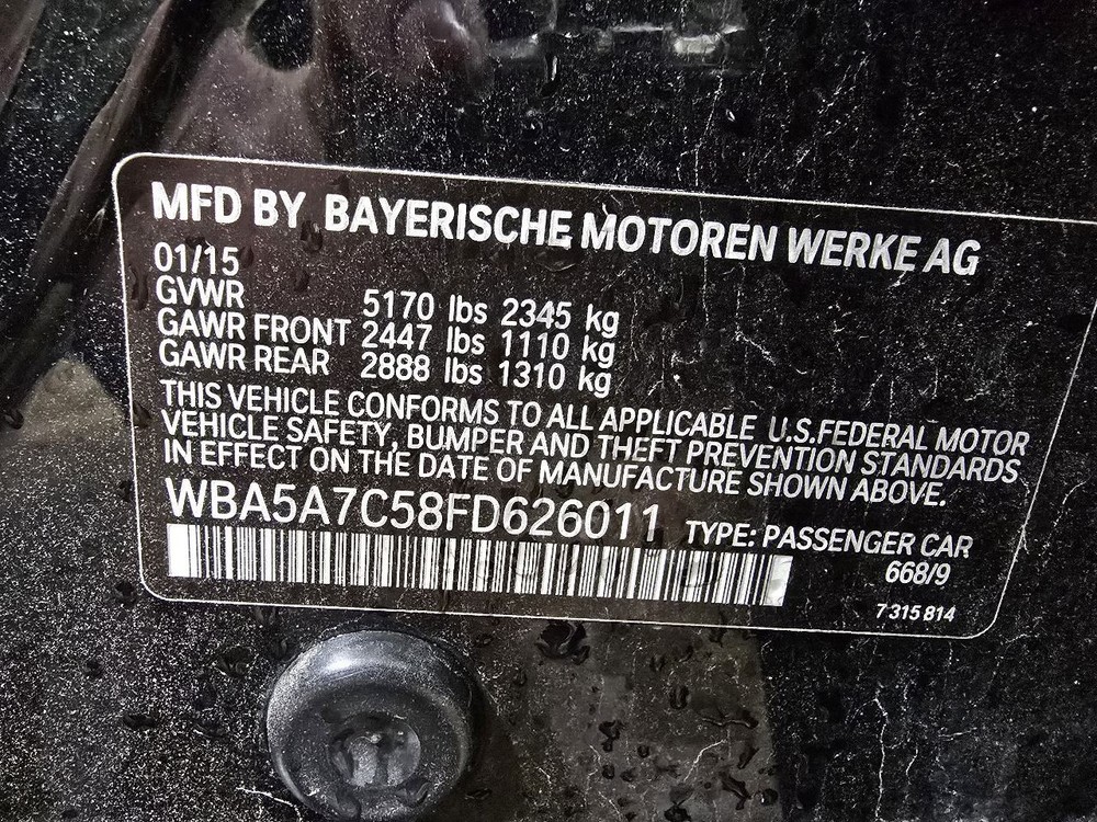 528I 2015 Air Shutter 615822