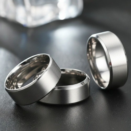 Tungsten Carbide Wedding Band Ring Brushed Silver Mens Jewelry Size 6 to 12