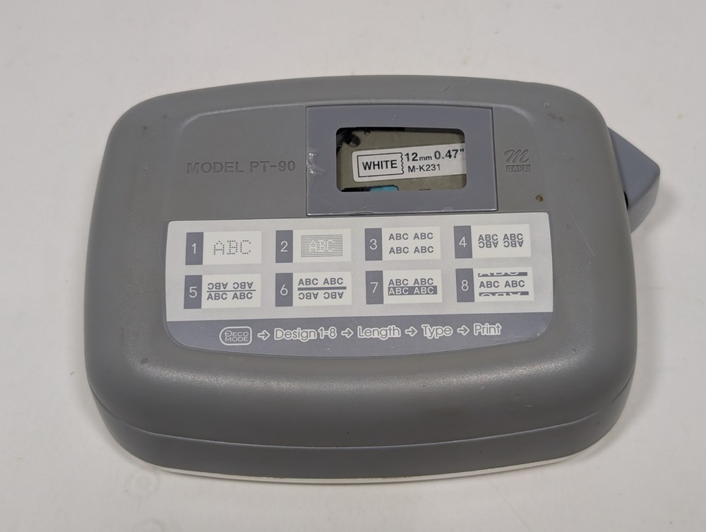 Brother P-Touch Thermal Label Maker Printer Model PT-90 Tested Working