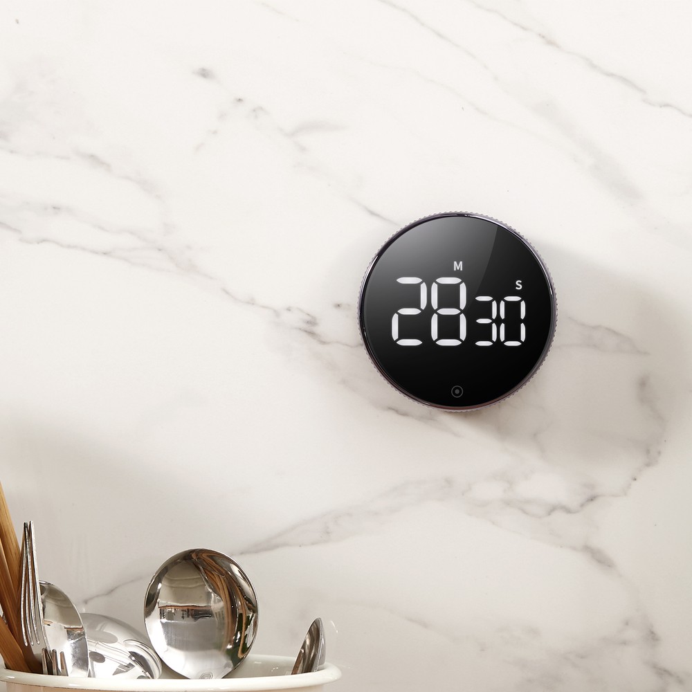 Magnetic LCD Large Display Circular Knob Loud Digital Kitchen Countdown Timer
