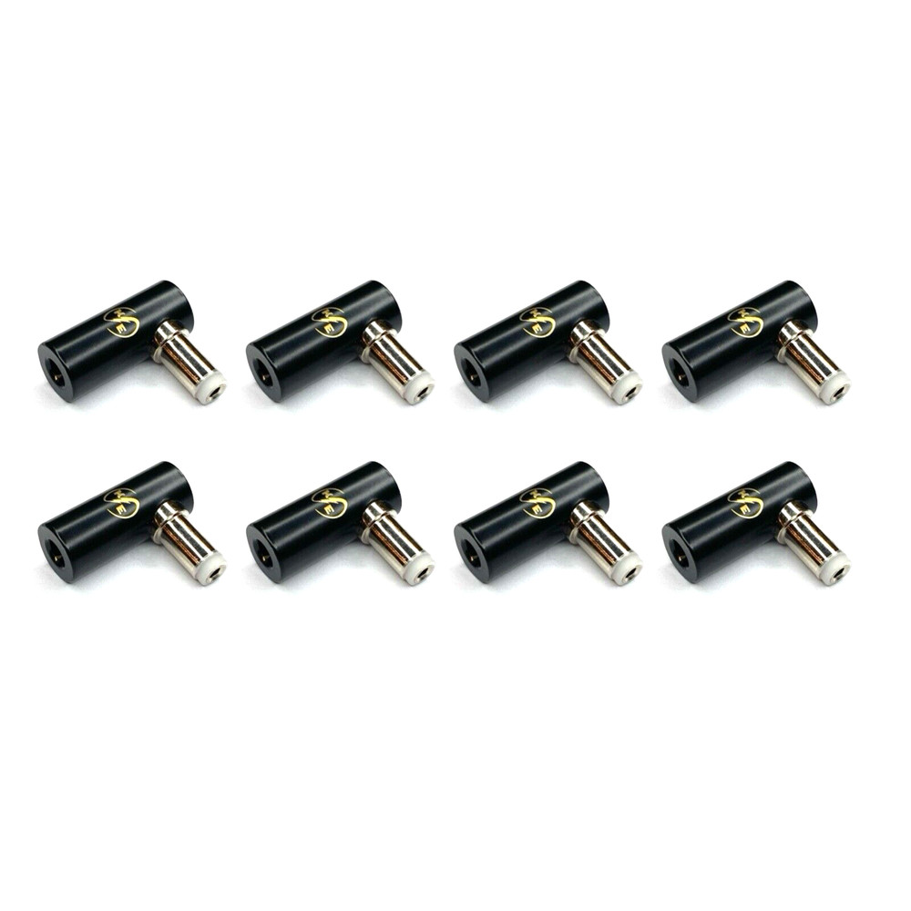 (8) Right Angle Solderless DC Barrel Connectors for Kurrent Electric Cable