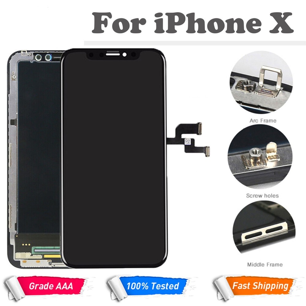 New iPhone X 5.8" LCD Display Touch Screen Digitizer Assembly Replacement Black