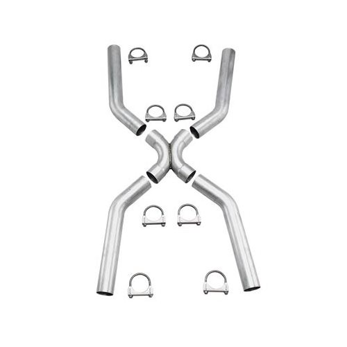 Summit Racing Crossover Pipe X-Pipe Steel Aluminized 2.5" Diameter Universal Kit