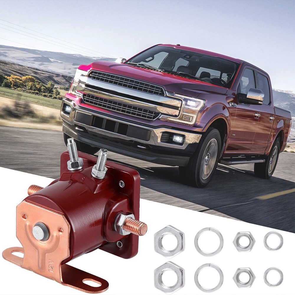 12V Heavy Duty Solenoid Relay Red Fits For Ford Starter Car Truck SW3 SNL135 A++