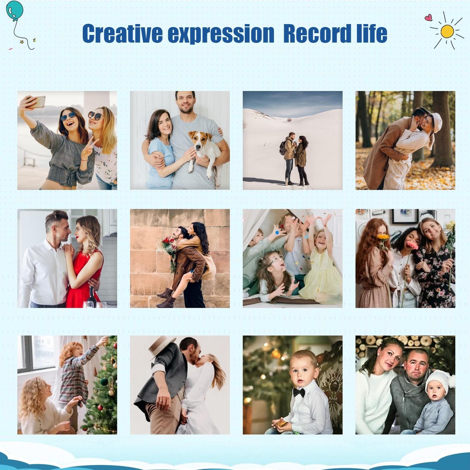 2"x 2" Square Magnet Machine & Badge Maker Kit 100pcs Materials