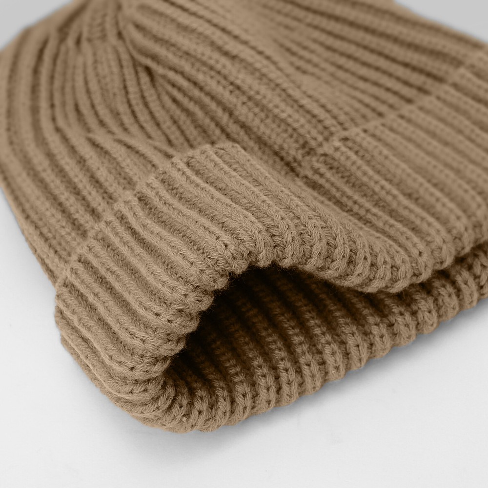 THICK Ribbed Beanie Knit Ski Cap Skull Hat Warm Solid Color Winter Cuff Blank
