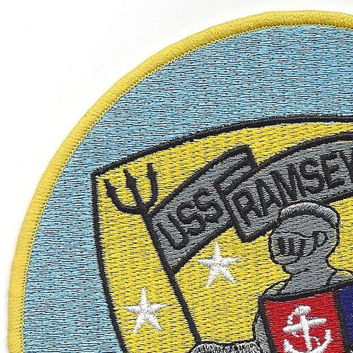 USS Ramsey FFG-2 Guided Missile Frigate Ship Patch