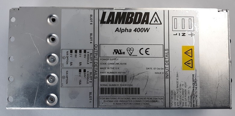 Lambda H47180 Alpha 400W Power Supply