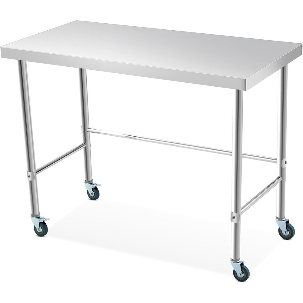 Stainless Steel Work Table Prepration Table Open Base for Kitchen & Restaurant