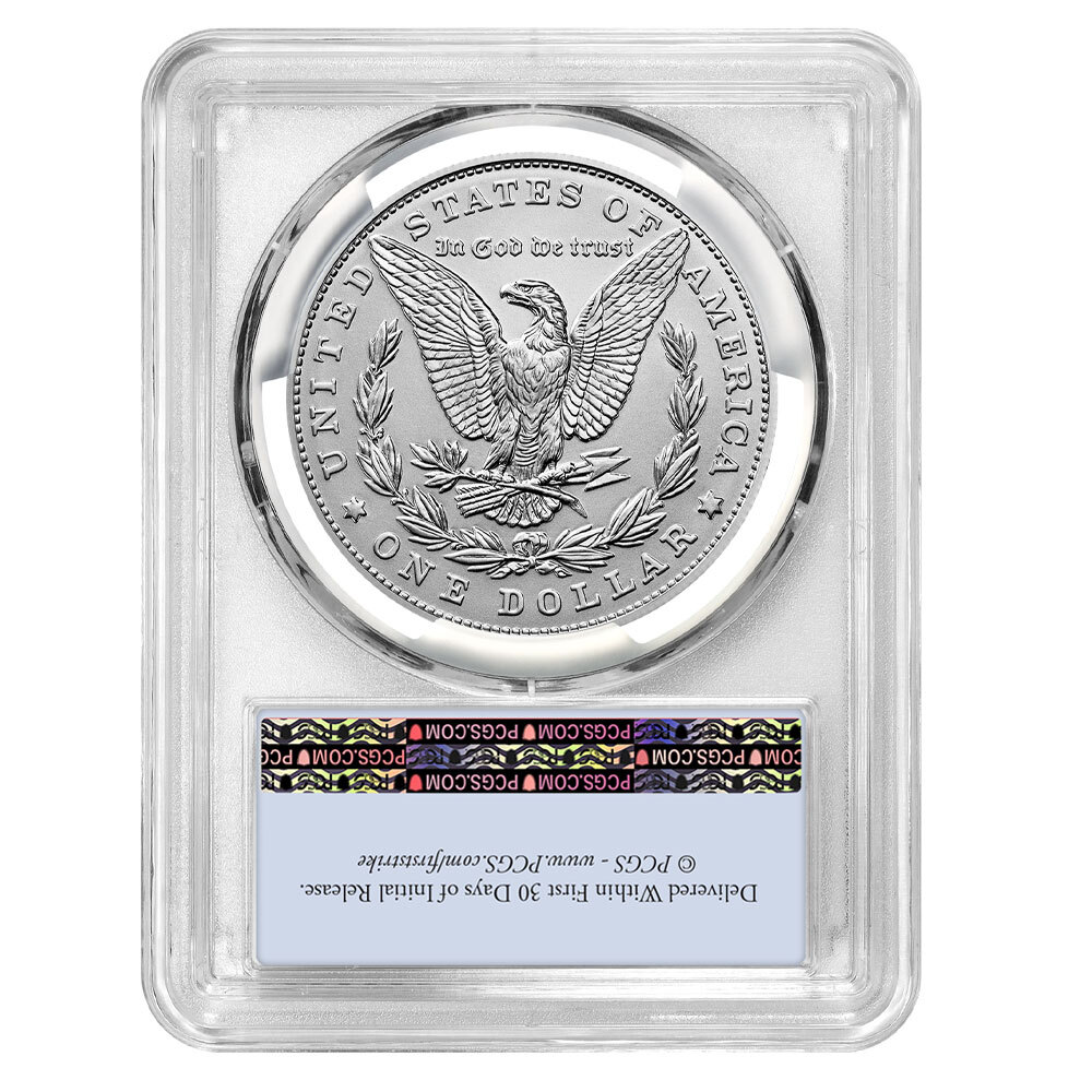 2024 $1 Morgan Silver Dollar PCGS MS70 FS Flag Label