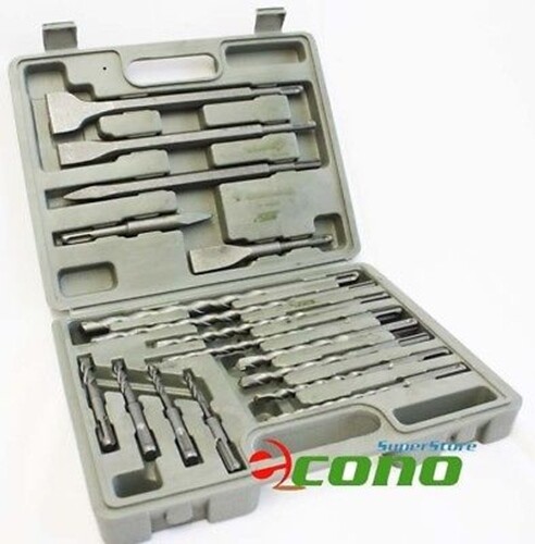 18PC SDS PLUS DRILL BITS GROOVE GOUGE & CHISEL ROTARY HAMMER BIT FIT HILTI BOSCH