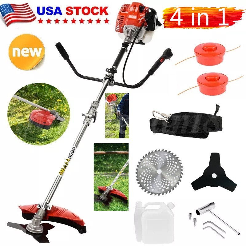 58CC 4 in 1 2-Stroke Grass String Trimmer Brush Cutter Gas Trimmer Weed Eater US