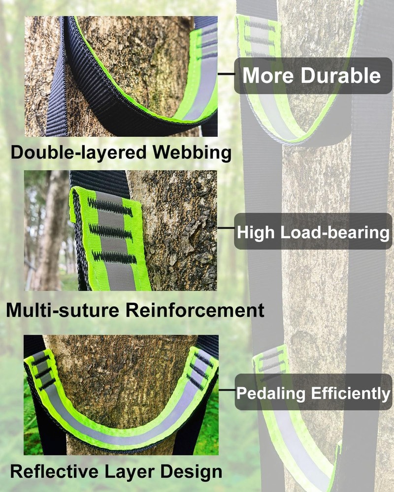 Double-Thickened and Widened 3-Step Climbing Aider for Hunting Tree StepsFall...