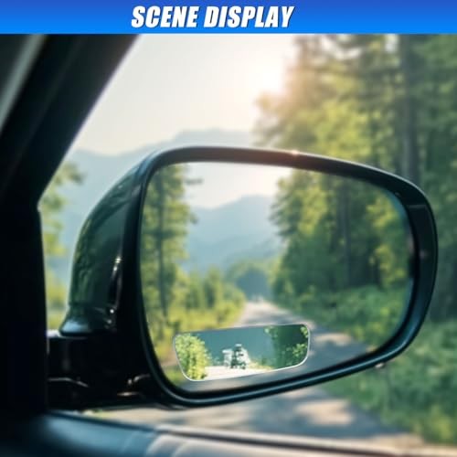 2PCS Rectangle Blind Spot Mirror for Car, Frameless Adjustable 049/Frameless