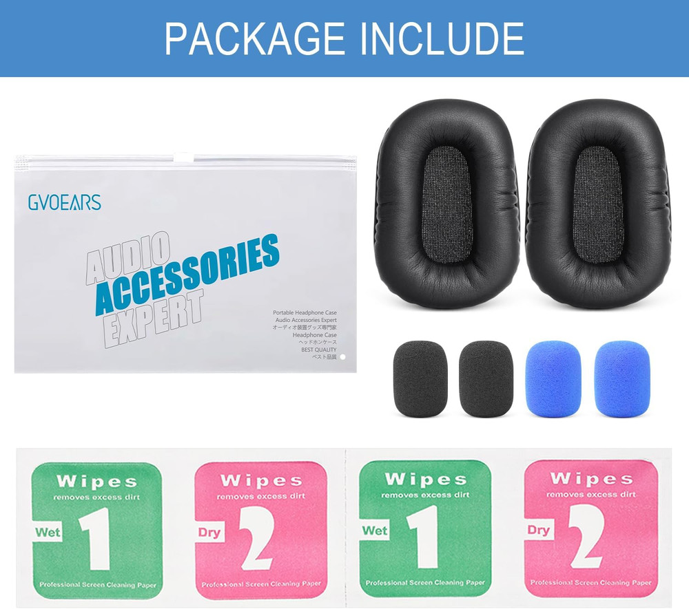 Replacement Ear Pads for Bluetooth Headset, Leather Cushions, Compatible with B4