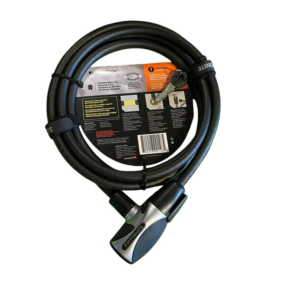 Kryptonite Kryptoflex 1230 Key Cable Bicycle Lock NEW