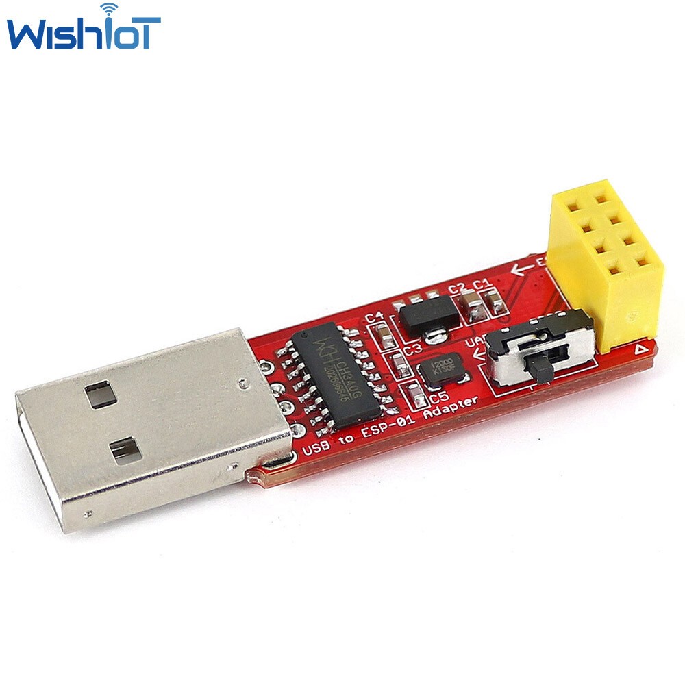ESP-01S Programmer USB to ESP8266 Adapter Wireless WiFi Module UART PROG