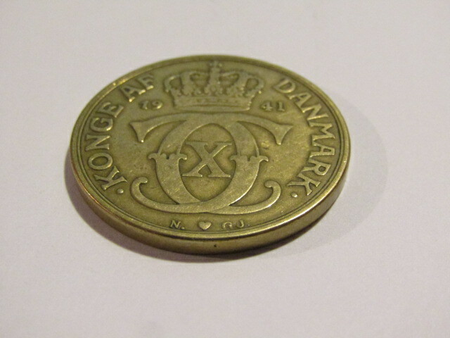 Denmark 1941 2 Kroner Coin