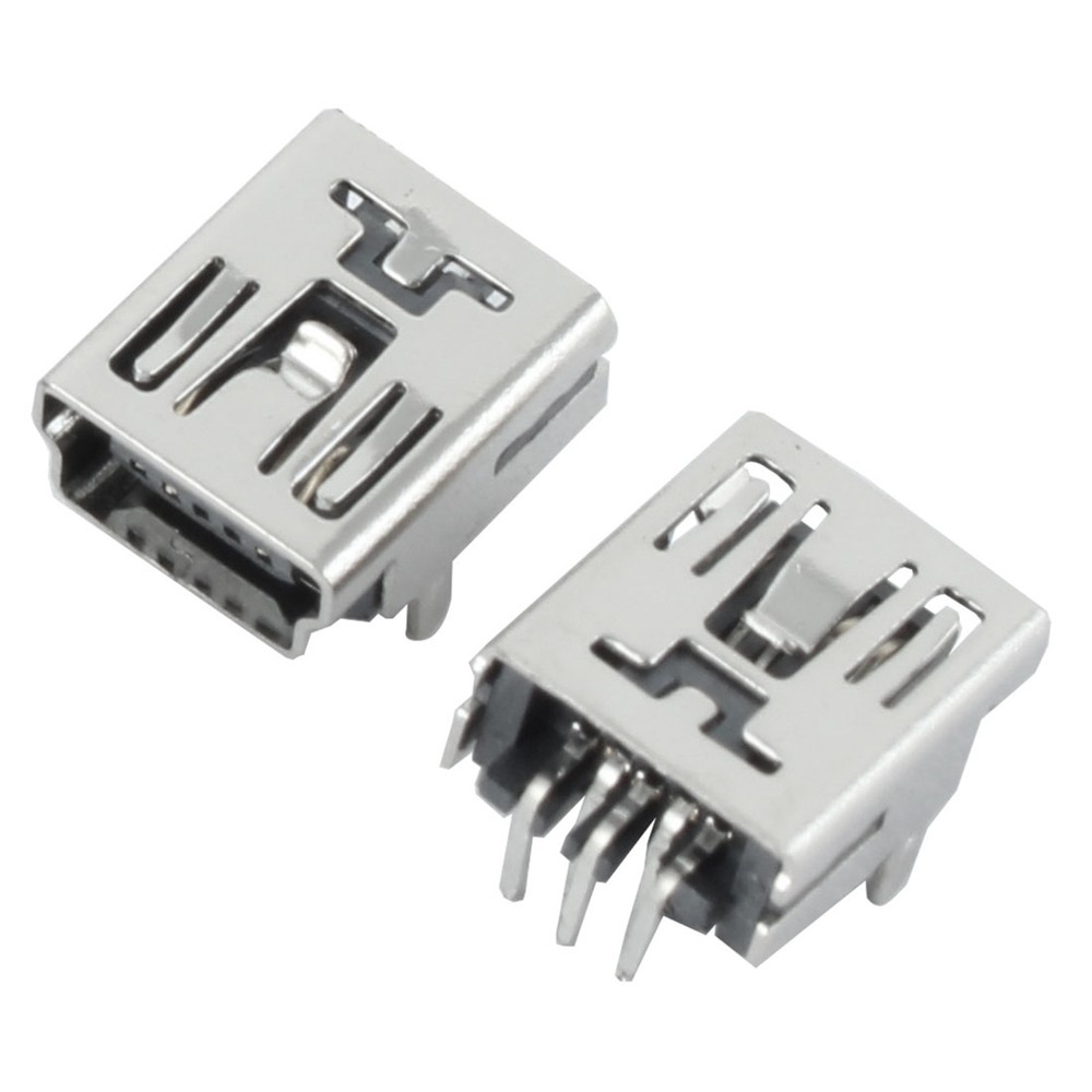 10pcs PC Computer Mini USB 5P Type B Female Jack Connector