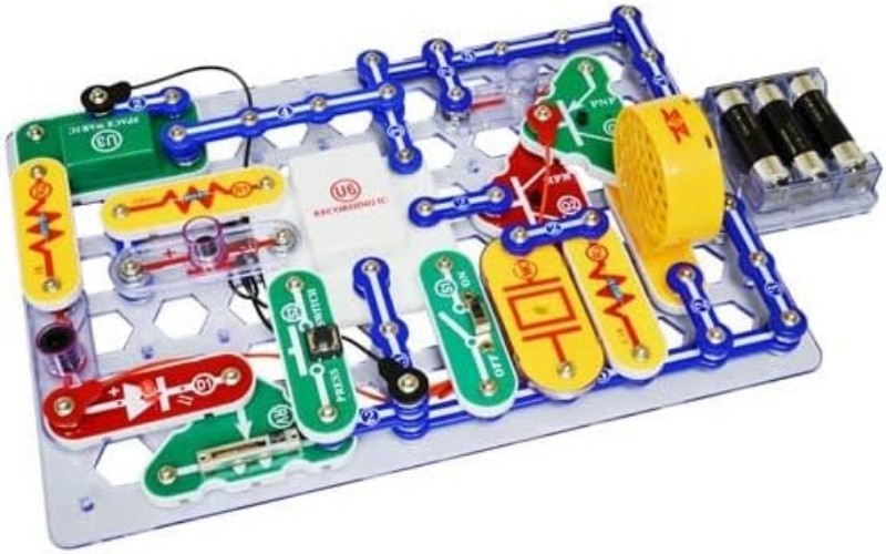 Electronics Discovery Kit with 42 Snap Modules & Color Manual for Creative Kids