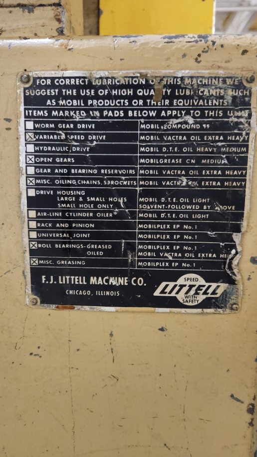 12″ LITTELL POWERED STRAIGHTENER MODEL# 412-7PD