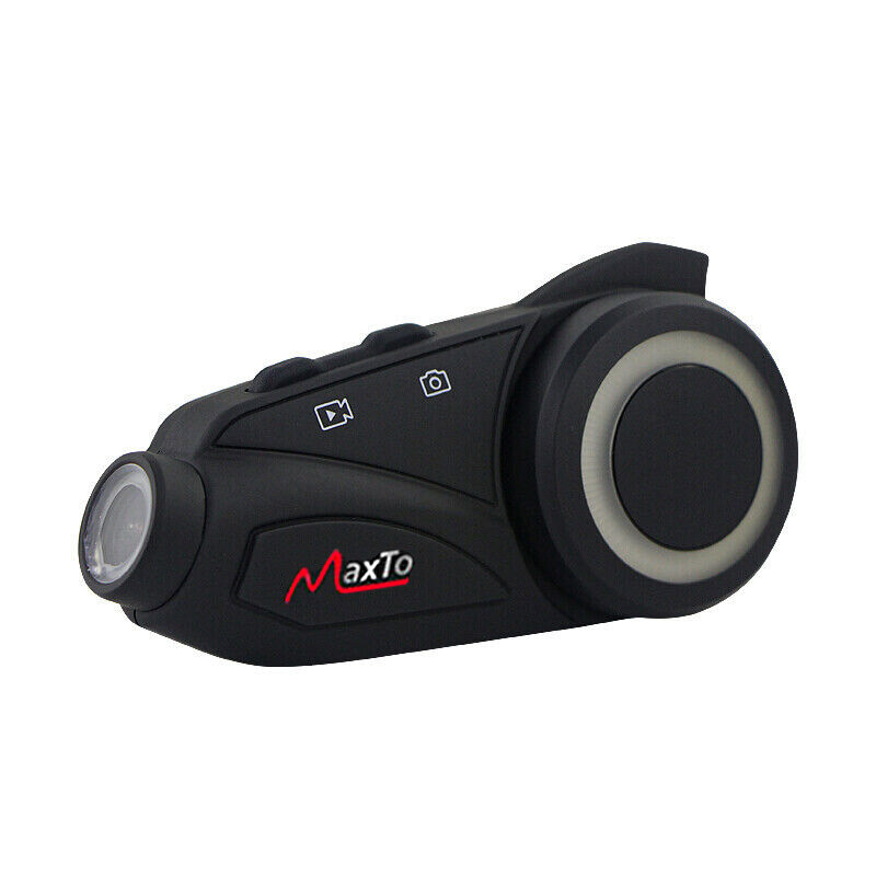 Bluetooth Motorcycle Intercom Headset Communication Camera Helmet Kit 6 Rider
