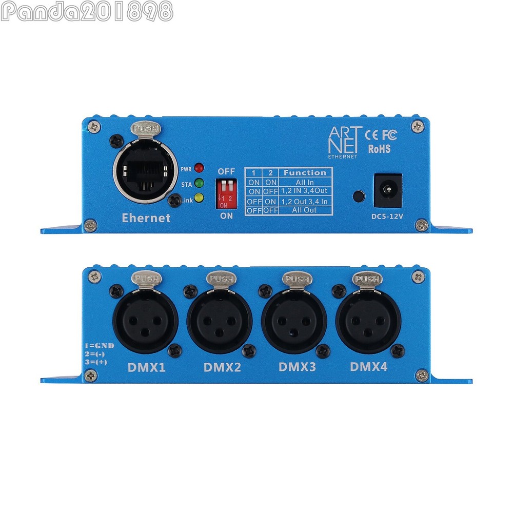 TP-D16 ArtNet Stage Light Controller 4Port Bidirectional Network Signal Transmis