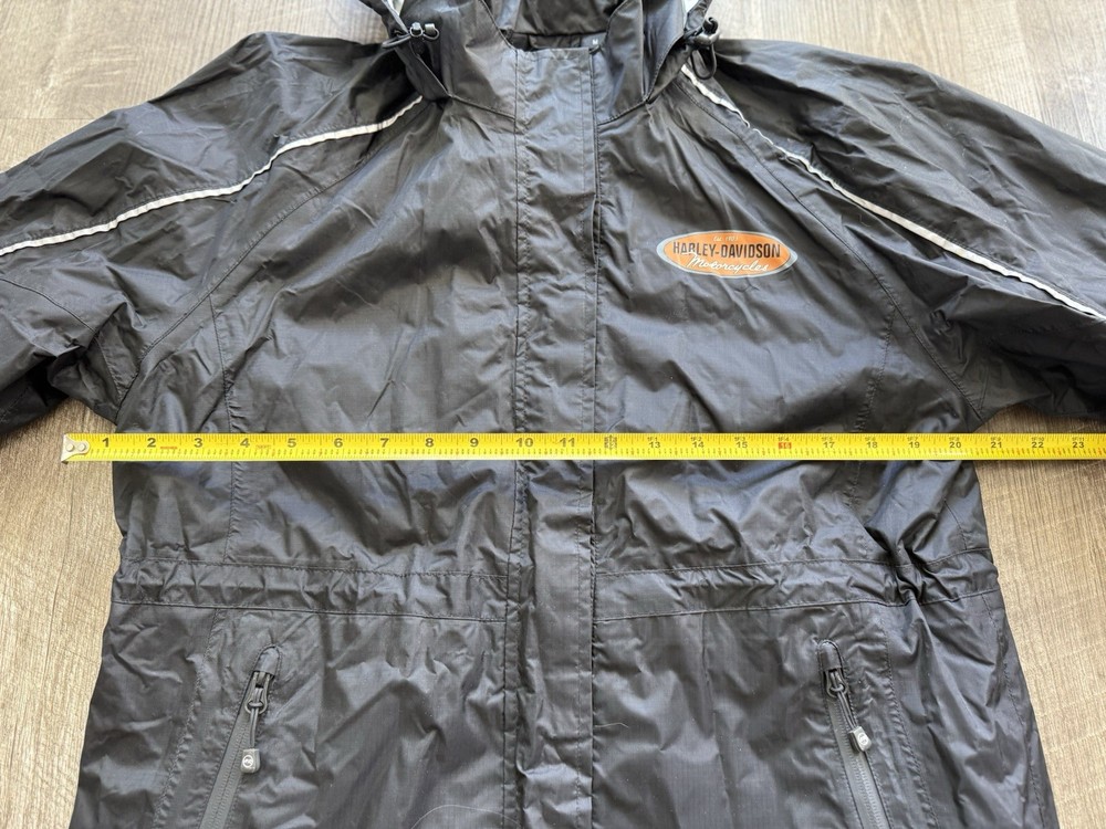 Harley Davidson Medium Rain Waterproof Coated Reflective Jacket Motorcycle