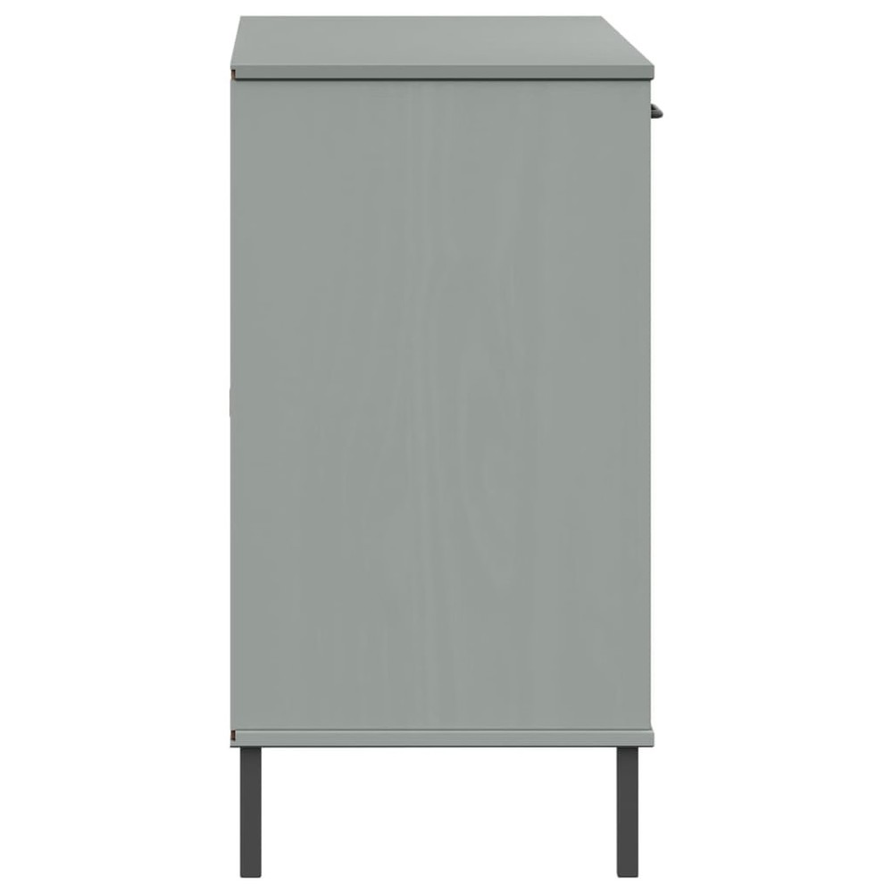 Sideboard Grey Solid pine wood, metal Medium Sideboard