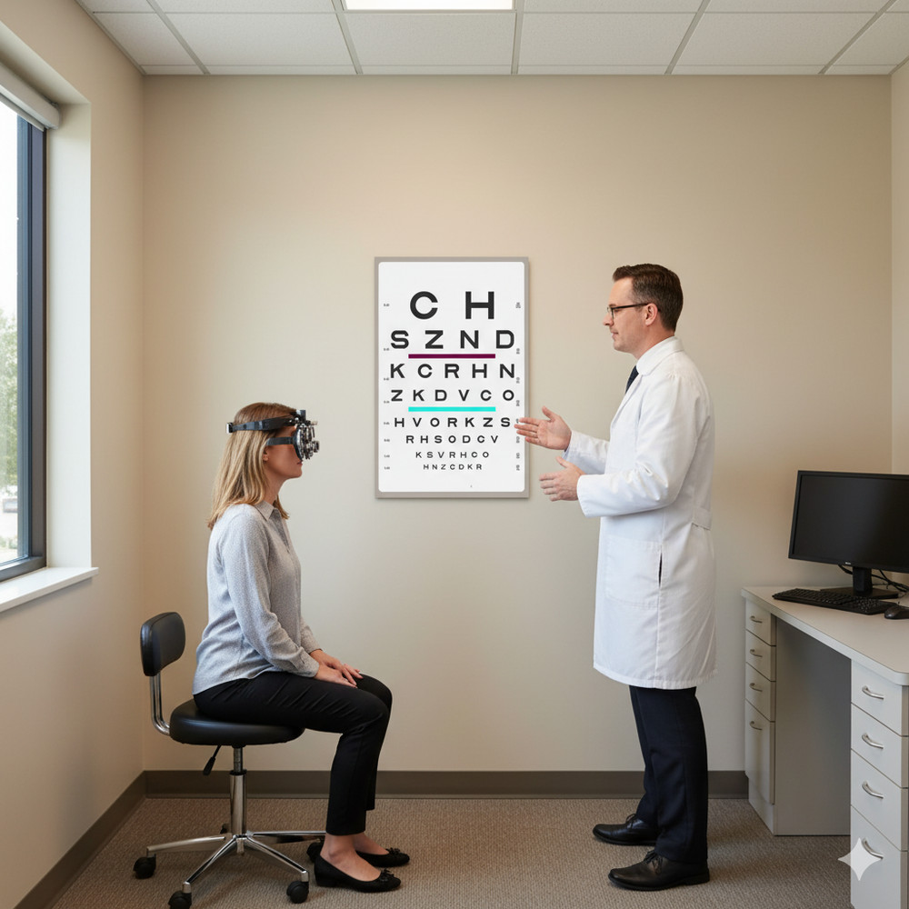 Traditional Sloan Optotype Eye Chart