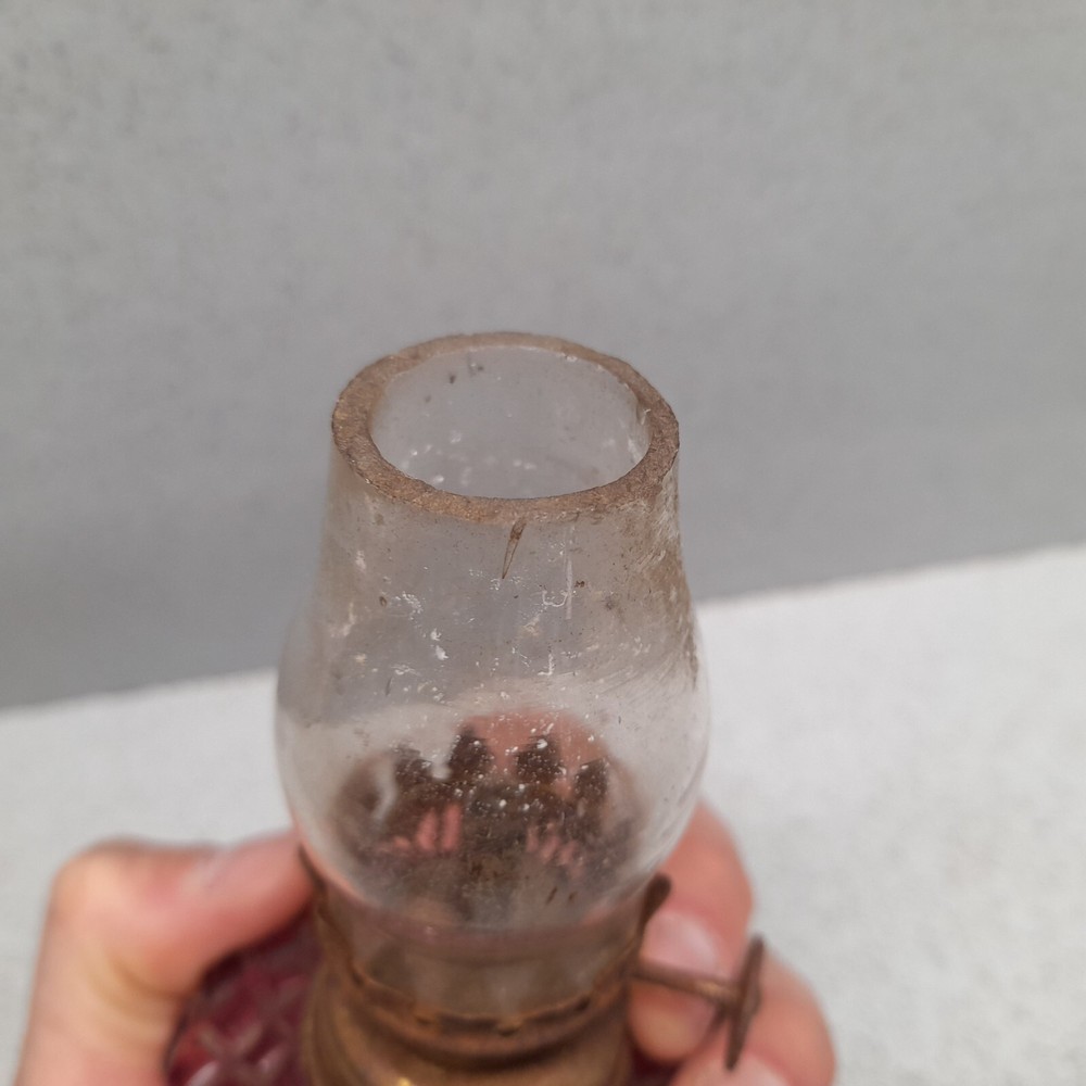 Oil lamp- With Wick. Missing a pedestal/ base