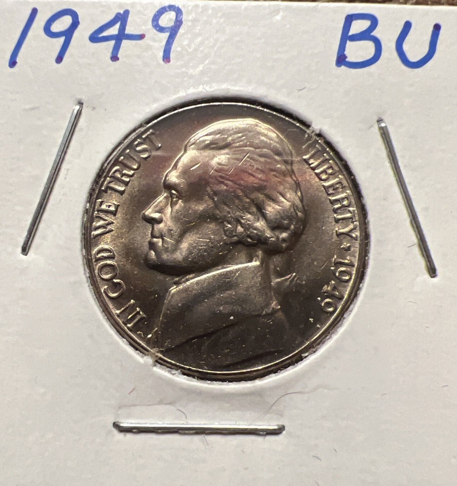 1949 5C Jefferson Nickel BU