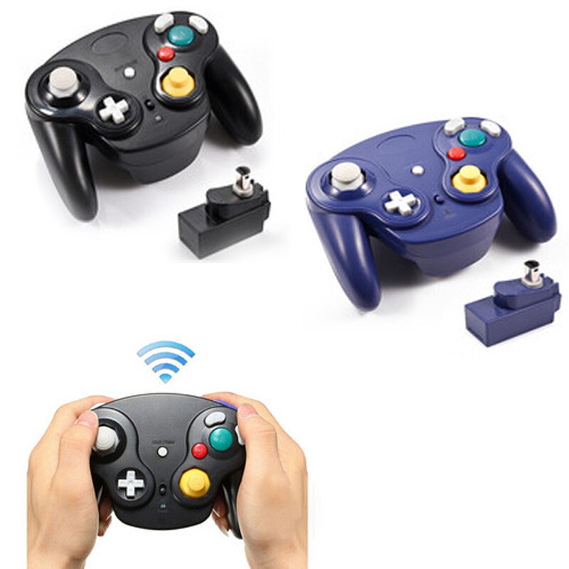 For Gamecube Classic GC NGC,Wireless Game Controller W/ Adapter /Wired Gamepad