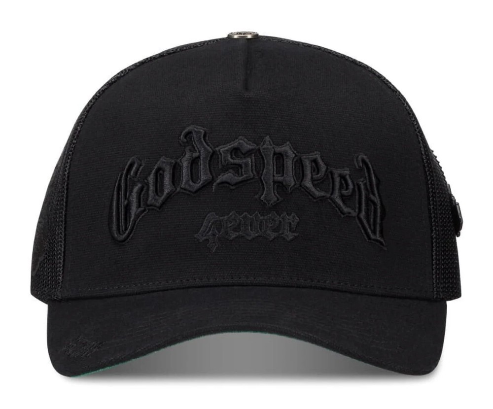 GodSpeed GS Forever Trucker Hat (VANTA BLACK)