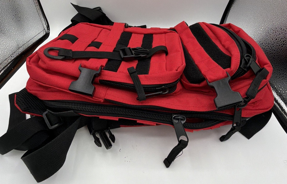 Tactical Backpack Assault Pack Rucksack Molle Bag Red