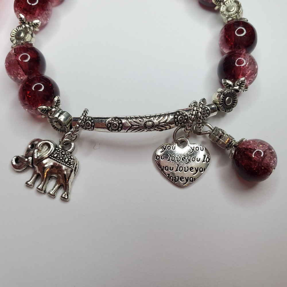 Hand crafted artisan unique gemstone bracelet