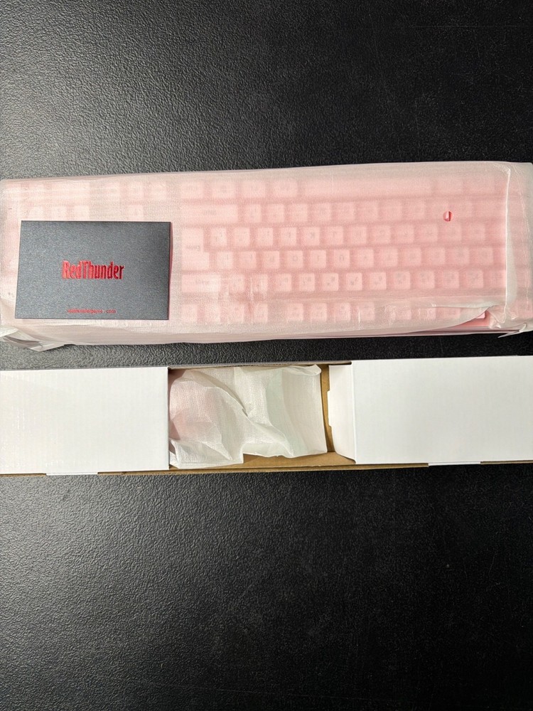 RedThunder Wireless Pink Keyboard & Mouse Combo With USB Cable