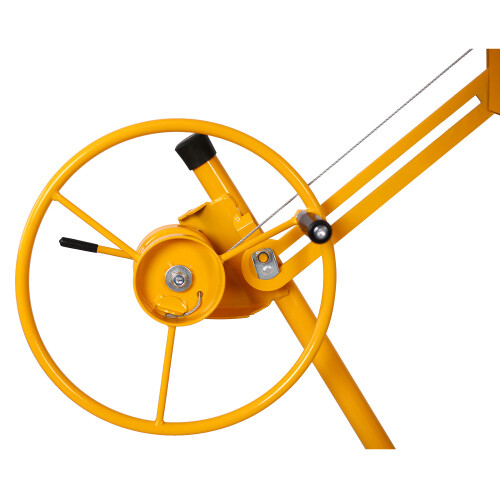 16Ft Drywall Rolling Lifter Panel Hoist Jack Caster Construction Lockable Wheels