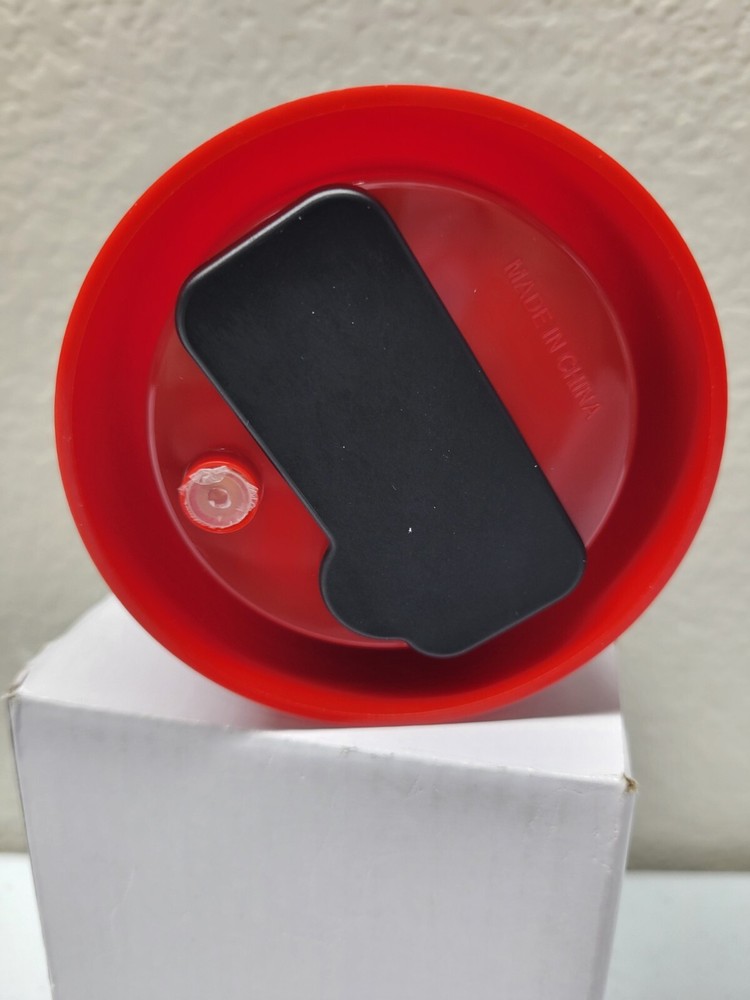 Mini Plastic Photo Snow Globe Red Base NEW
